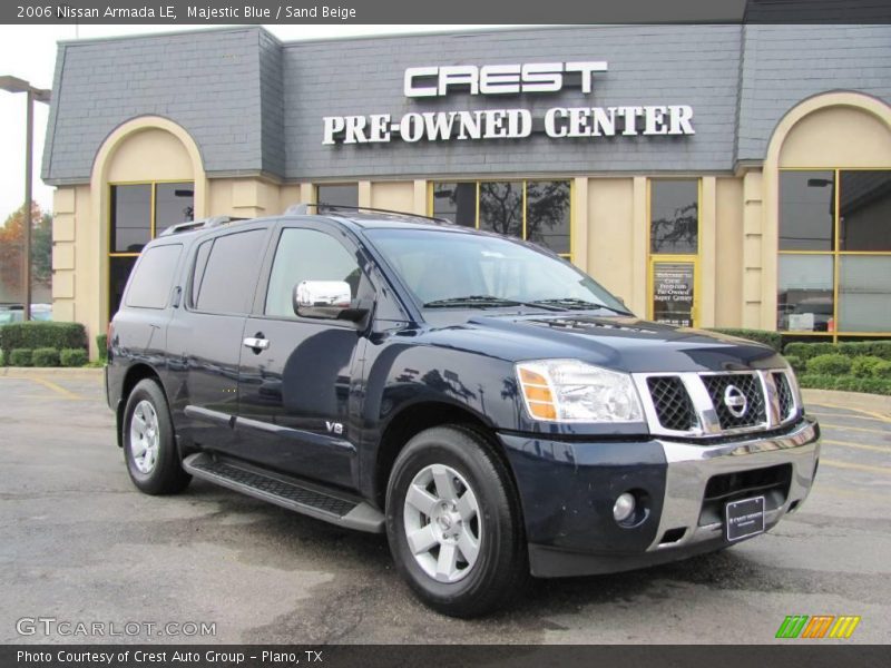 Majestic Blue / Sand Beige 2006 Nissan Armada LE