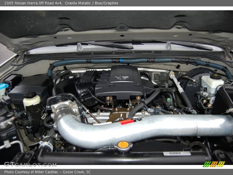 Granite Metallic / Blue/Graphite 2005 Nissan Xterra Off Road 4x4