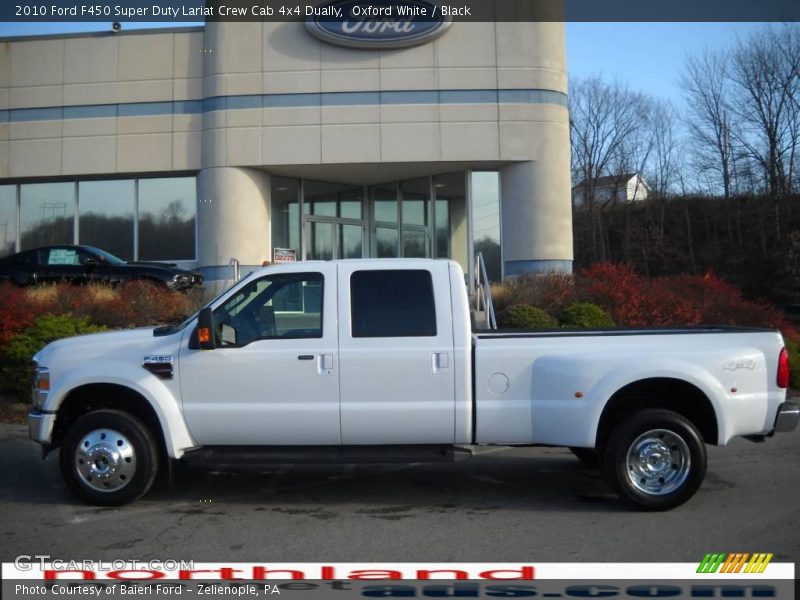 Oxford White / Black 2010 Ford F450 Super Duty Lariat Crew Cab 4x4 Dually