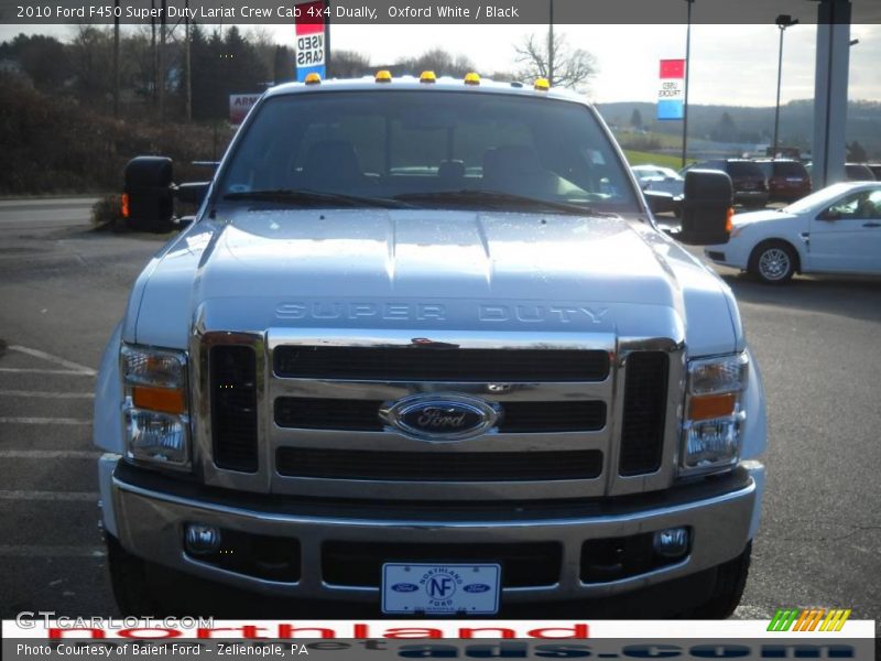 Oxford White / Black 2010 Ford F450 Super Duty Lariat Crew Cab 4x4 Dually