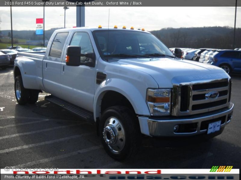 Oxford White / Black 2010 Ford F450 Super Duty Lariat Crew Cab 4x4 Dually