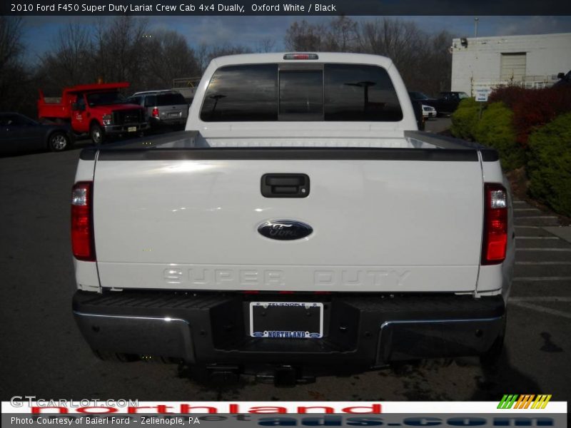 Oxford White / Black 2010 Ford F450 Super Duty Lariat Crew Cab 4x4 Dually