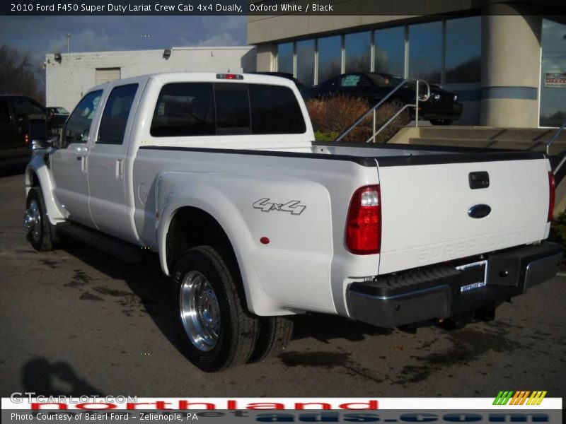 Oxford White / Black 2010 Ford F450 Super Duty Lariat Crew Cab 4x4 Dually