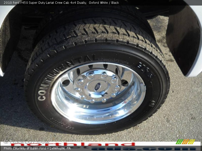 Oxford White / Black 2010 Ford F450 Super Duty Lariat Crew Cab 4x4 Dually