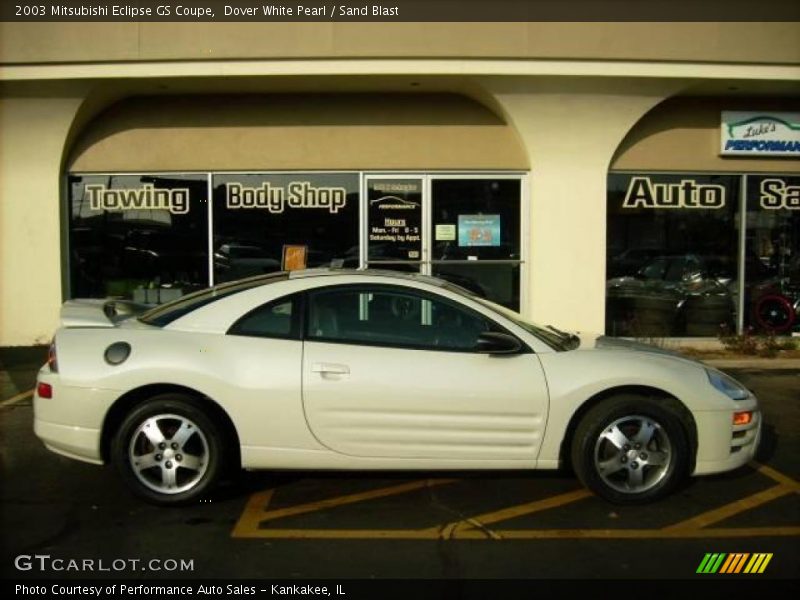 Dover White Pearl / Sand Blast 2003 Mitsubishi Eclipse GS Coupe
