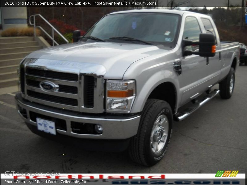 Ingot Silver Metallic / Medium Stone 2010 Ford F350 Super Duty FX4 Crew Cab 4x4