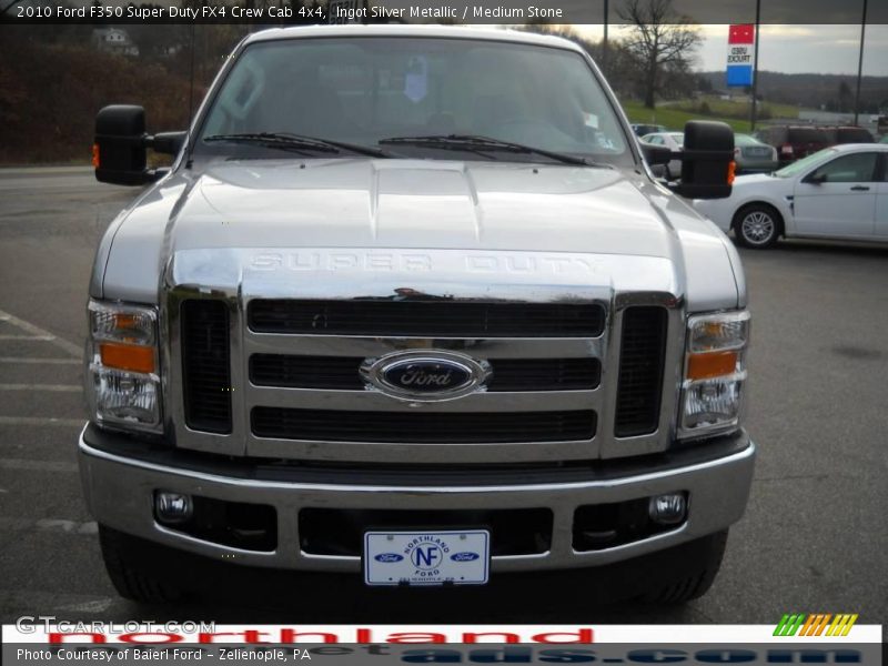 Ingot Silver Metallic / Medium Stone 2010 Ford F350 Super Duty FX4 Crew Cab 4x4