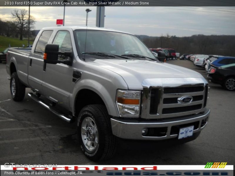 Ingot Silver Metallic / Medium Stone 2010 Ford F350 Super Duty FX4 Crew Cab 4x4