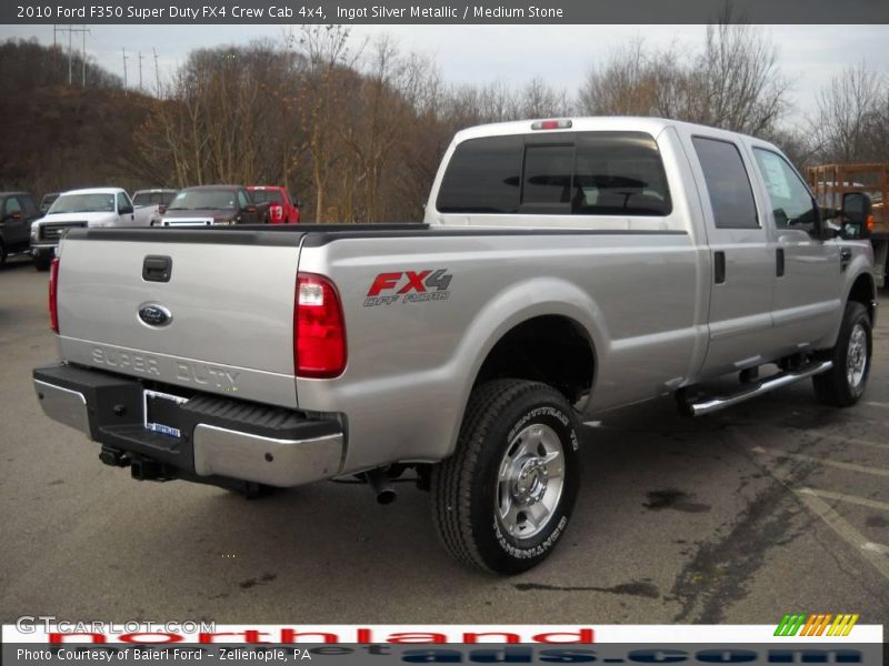 Ingot Silver Metallic / Medium Stone 2010 Ford F350 Super Duty FX4 Crew Cab 4x4