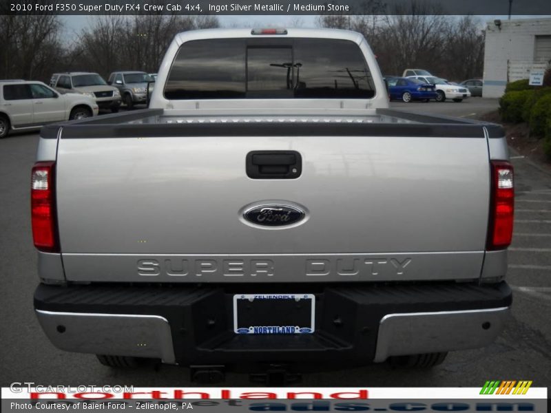 Ingot Silver Metallic / Medium Stone 2010 Ford F350 Super Duty FX4 Crew Cab 4x4