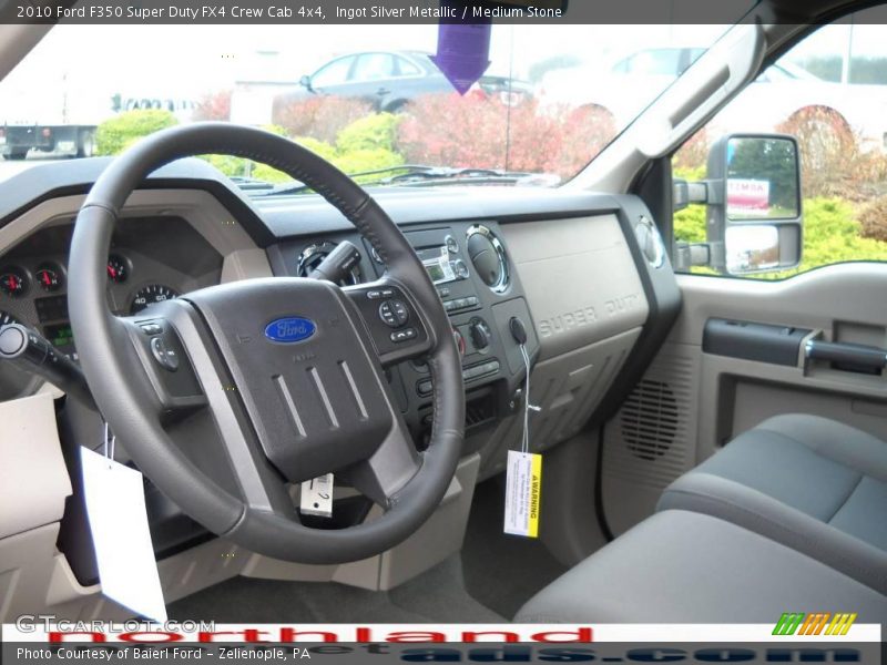 Ingot Silver Metallic / Medium Stone 2010 Ford F350 Super Duty FX4 Crew Cab 4x4
