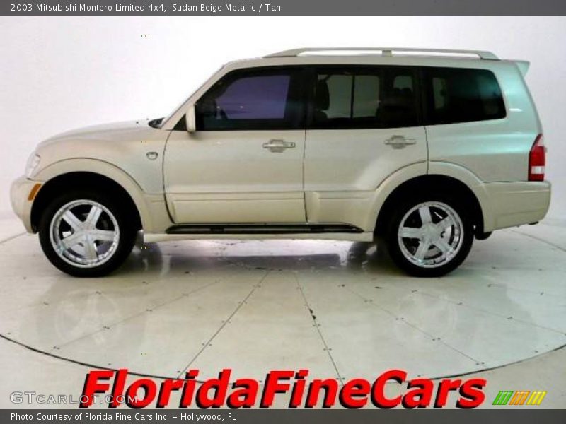 Sudan Beige Metallic / Tan 2003 Mitsubishi Montero Limited 4x4