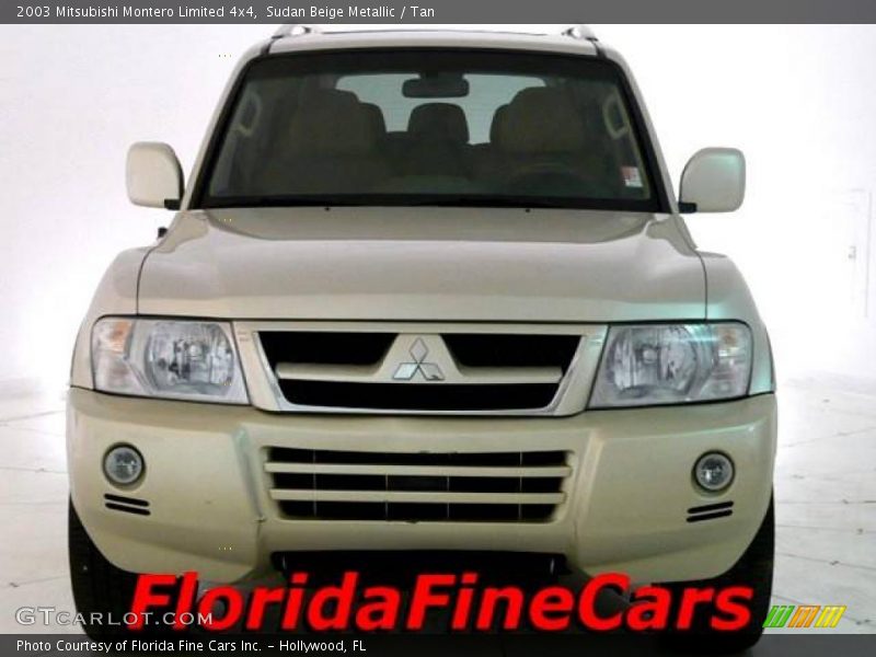 Sudan Beige Metallic / Tan 2003 Mitsubishi Montero Limited 4x4