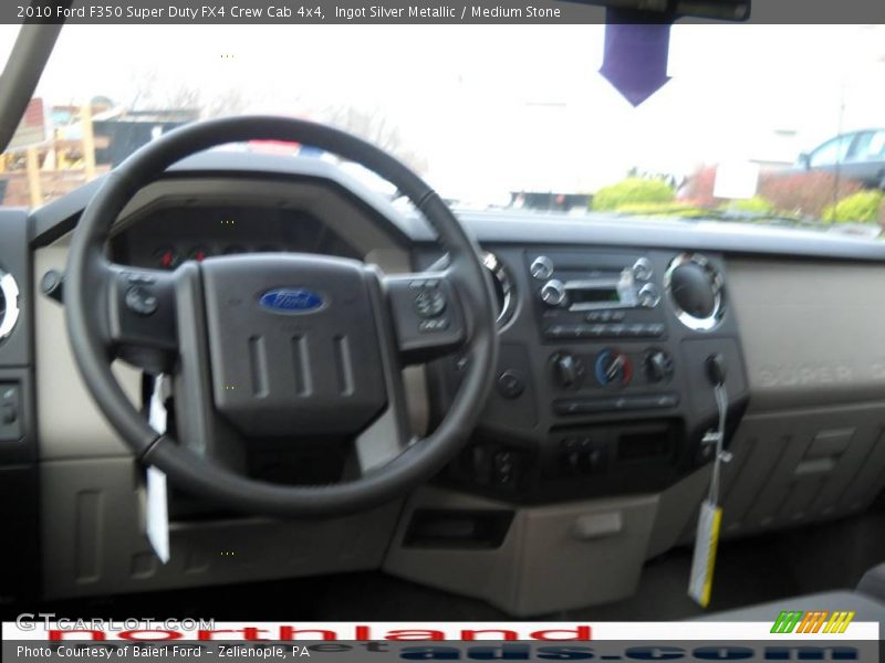Ingot Silver Metallic / Medium Stone 2010 Ford F350 Super Duty FX4 Crew Cab 4x4