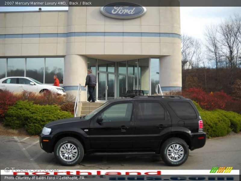 Black / Black 2007 Mercury Mariner Luxury 4WD