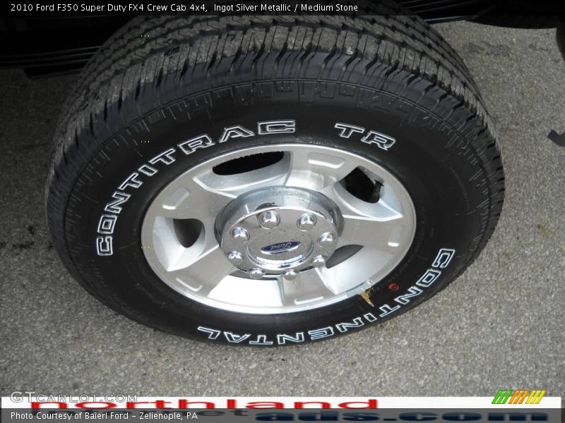 Ingot Silver Metallic / Medium Stone 2010 Ford F350 Super Duty FX4 Crew Cab 4x4