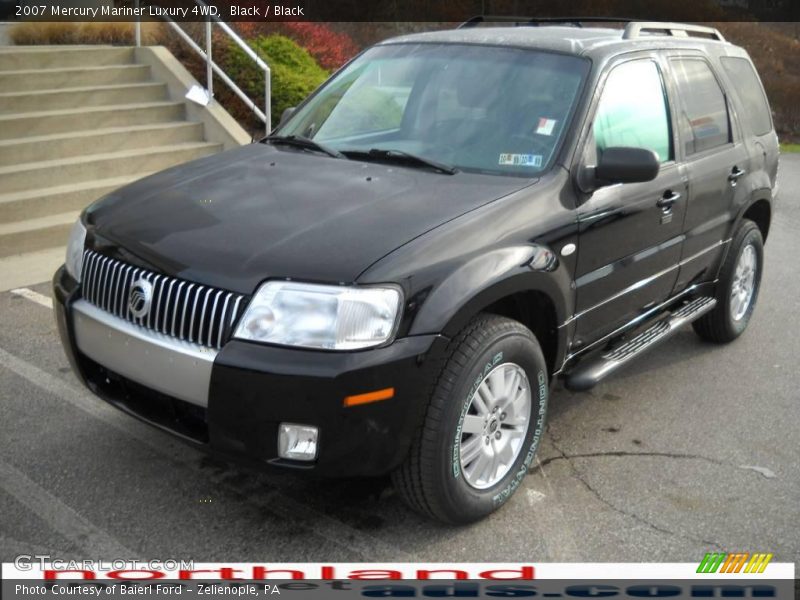 Black / Black 2007 Mercury Mariner Luxury 4WD