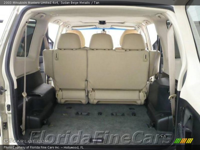 Sudan Beige Metallic / Tan 2003 Mitsubishi Montero Limited 4x4