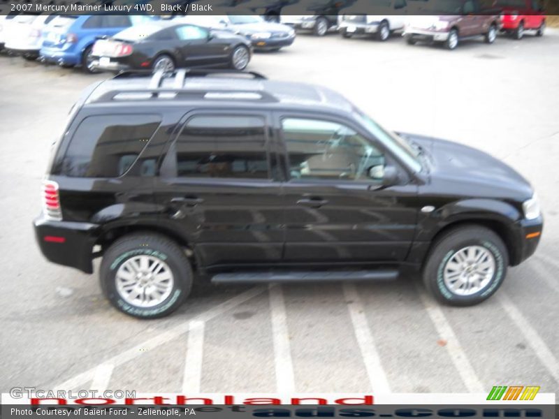 Black / Black 2007 Mercury Mariner Luxury 4WD