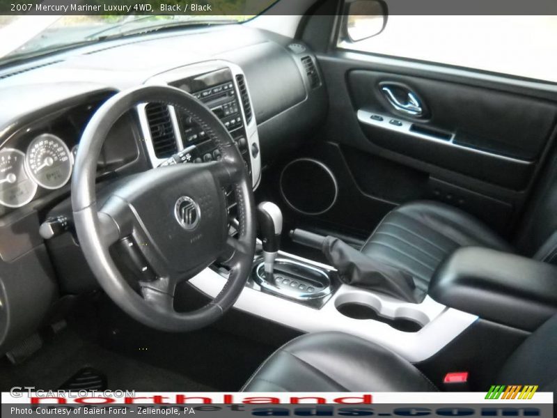 Black / Black 2007 Mercury Mariner Luxury 4WD