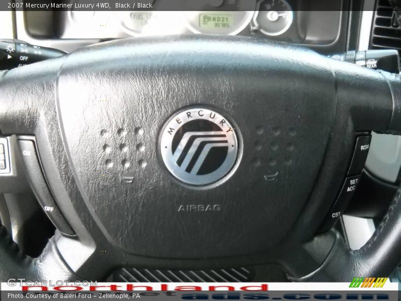 Black / Black 2007 Mercury Mariner Luxury 4WD