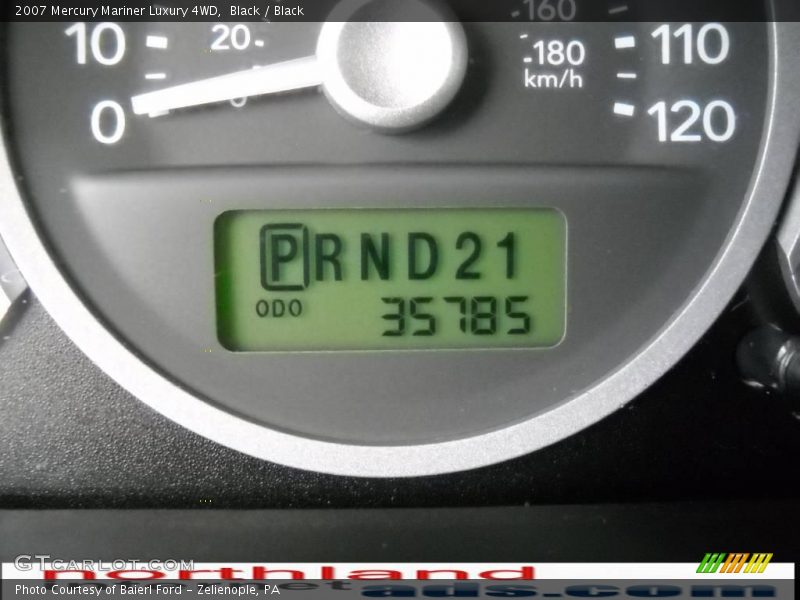 Black / Black 2007 Mercury Mariner Luxury 4WD