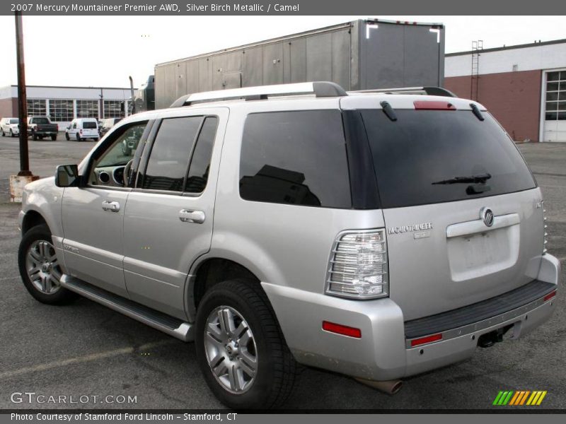 Silver Birch Metallic / Camel 2007 Mercury Mountaineer Premier AWD