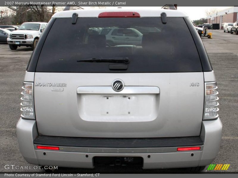 Silver Birch Metallic / Camel 2007 Mercury Mountaineer Premier AWD