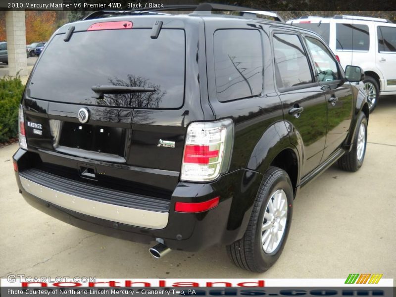 Black / Black 2010 Mercury Mariner V6 Premier 4WD