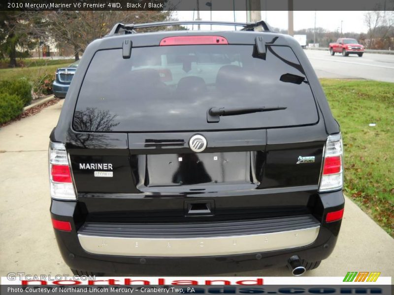 Black / Black 2010 Mercury Mariner V6 Premier 4WD