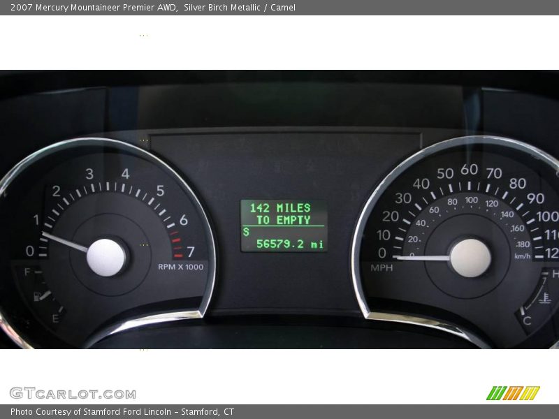 Silver Birch Metallic / Camel 2007 Mercury Mountaineer Premier AWD