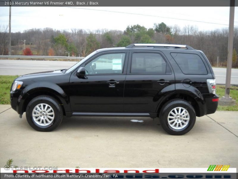 Black / Black 2010 Mercury Mariner V6 Premier 4WD