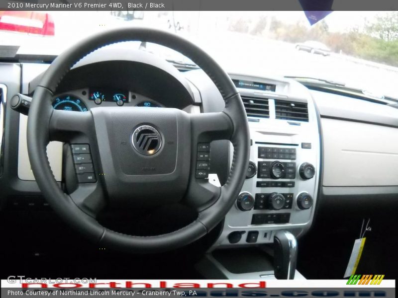 Black / Black 2010 Mercury Mariner V6 Premier 4WD