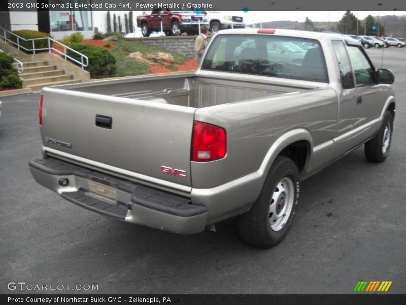 Pewter Metallic / Graphite 2003 GMC Sonoma SL Extended Cab 4x4