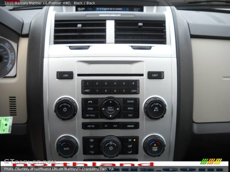 Black / Black 2010 Mercury Mariner V6 Premier 4WD
