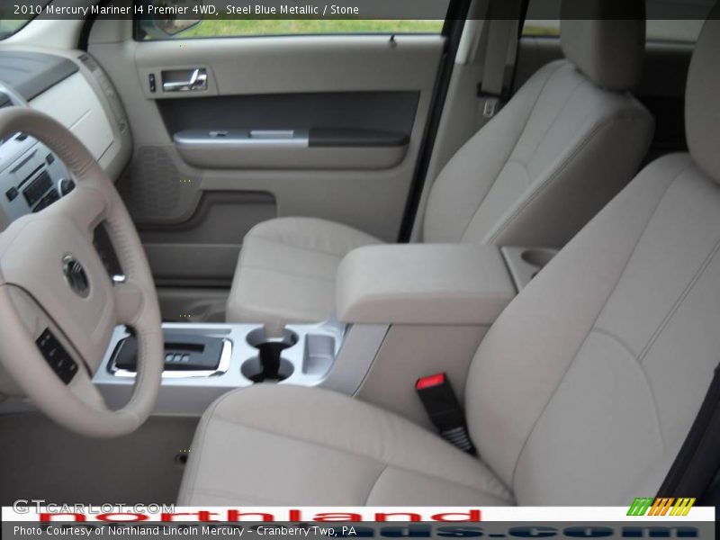 Steel Blue Metallic / Stone 2010 Mercury Mariner I4 Premier 4WD