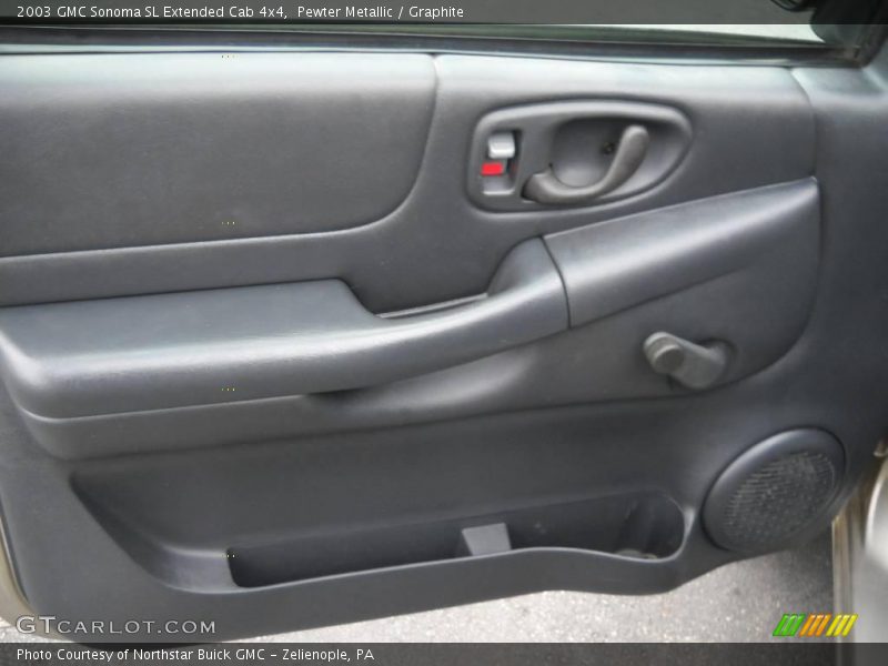 Pewter Metallic / Graphite 2003 GMC Sonoma SL Extended Cab 4x4