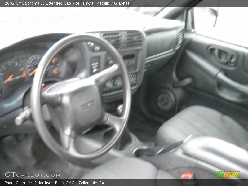 Pewter Metallic / Graphite 2003 GMC Sonoma SL Extended Cab 4x4