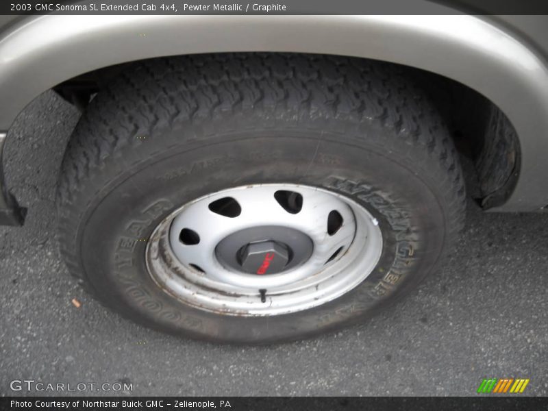 Pewter Metallic / Graphite 2003 GMC Sonoma SL Extended Cab 4x4