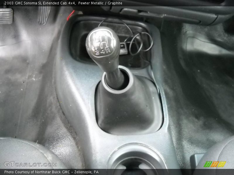 Pewter Metallic / Graphite 2003 GMC Sonoma SL Extended Cab 4x4