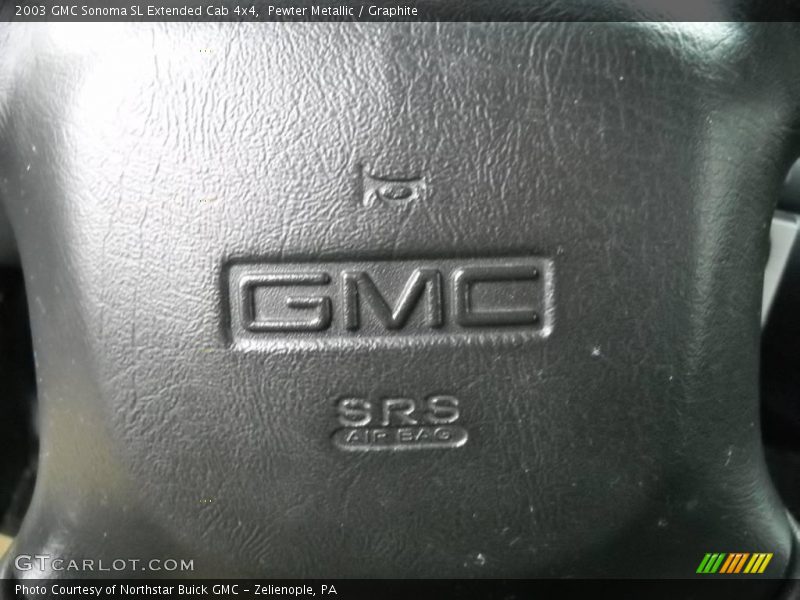 Pewter Metallic / Graphite 2003 GMC Sonoma SL Extended Cab 4x4