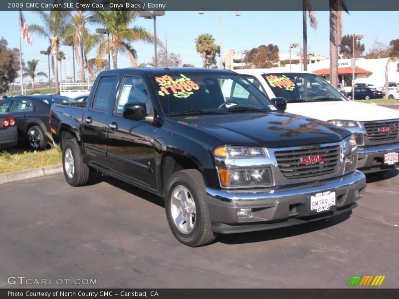 Onyx Black / Ebony 2009 GMC Canyon SLE Crew Cab