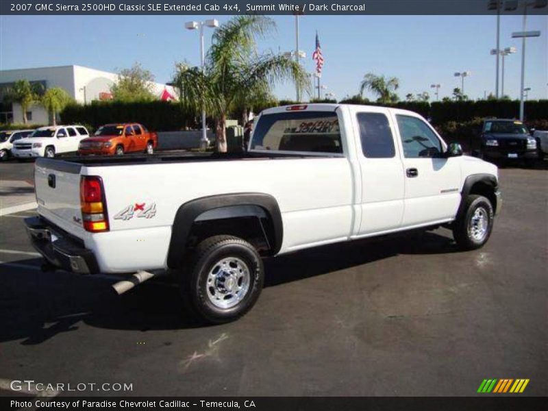 Summit White / Dark Charcoal 2007 GMC Sierra 2500HD Classic SLE Extended Cab 4x4