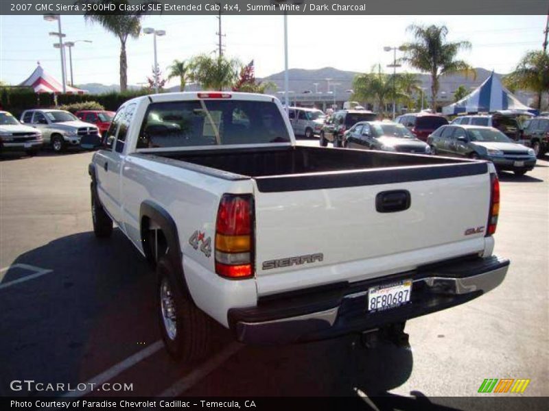 Summit White / Dark Charcoal 2007 GMC Sierra 2500HD Classic SLE Extended Cab 4x4