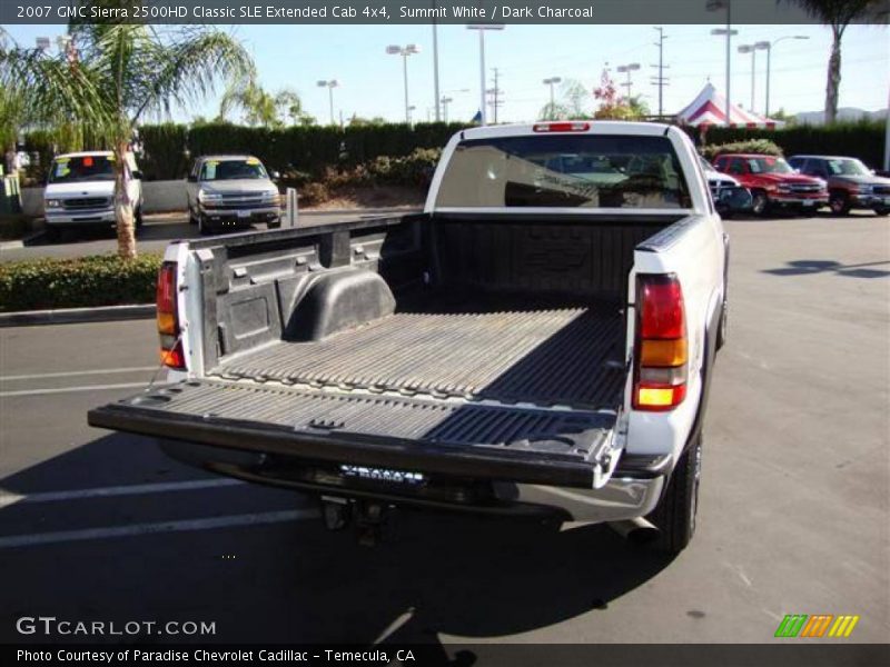 Summit White / Dark Charcoal 2007 GMC Sierra 2500HD Classic SLE Extended Cab 4x4