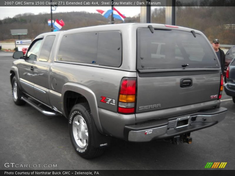 Steel Gray Metallic / Dark Titanium 2007 GMC Sierra 1500 Classic Z71 Extended Cab 4x4