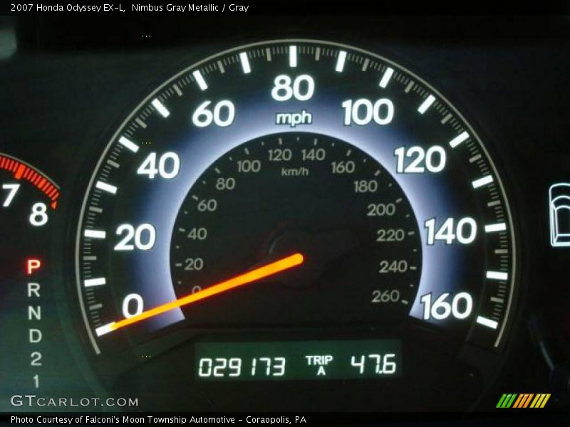 Nimbus Gray Metallic / Gray 2007 Honda Odyssey EX-L