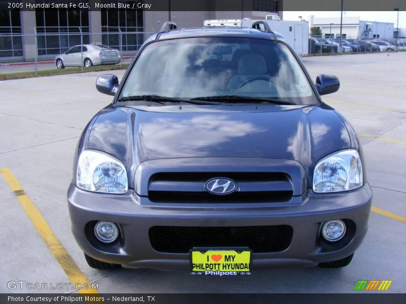 Moonlit Blue / Gray 2005 Hyundai Santa Fe GLS