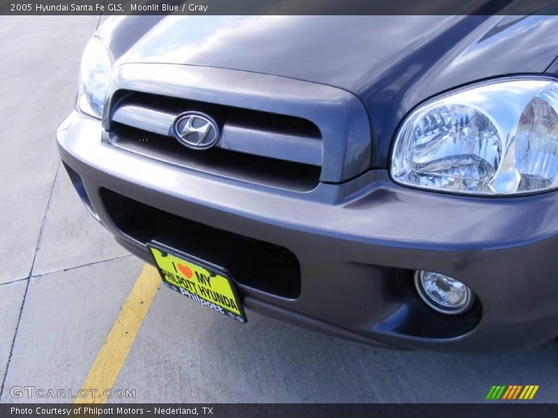 Moonlit Blue / Gray 2005 Hyundai Santa Fe GLS