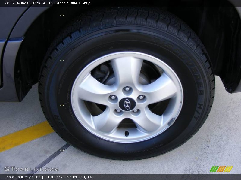 Moonlit Blue / Gray 2005 Hyundai Santa Fe GLS